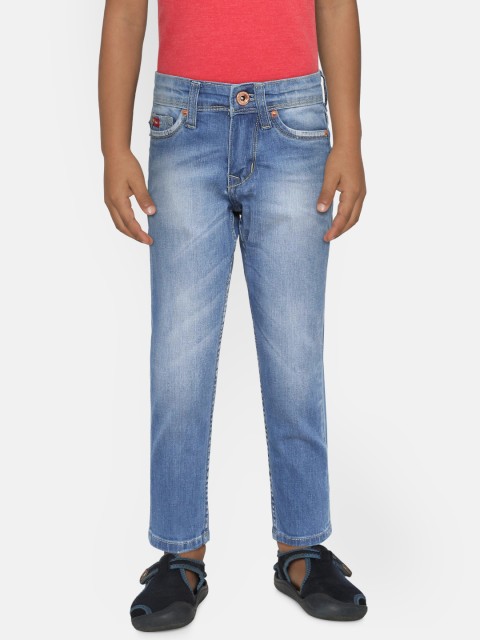 

Lee Cooper Boys Blue Slim Fit Mid-Rise Clean Look Jeans