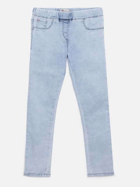 

Lee Cooper Girls Blue Jogger Mid-Rise Clean Look Stretchable Jeans