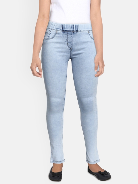 

Lee Cooper Girls Blue Jogger Mid-Rise Clean Look Stretchable Jeans