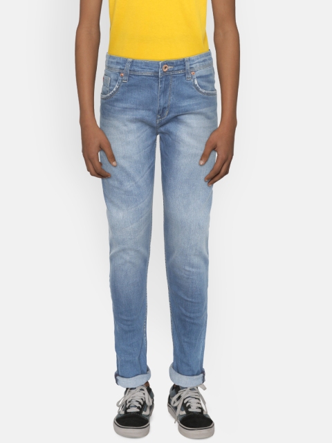 

Lee Cooper Boys Blue Slim Fit Mid-Rise Clean Look Stretchable Jeans