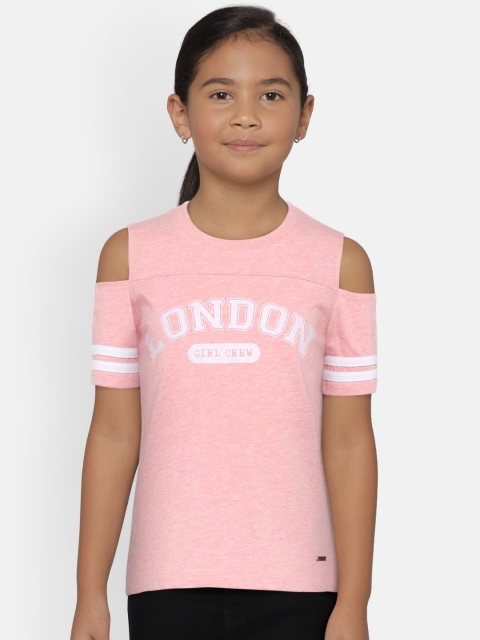 

Lee Cooper Girls Pink Printed Top