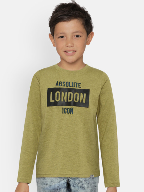 

Lee Cooper Boys Green Printed Round Neck T-shirt