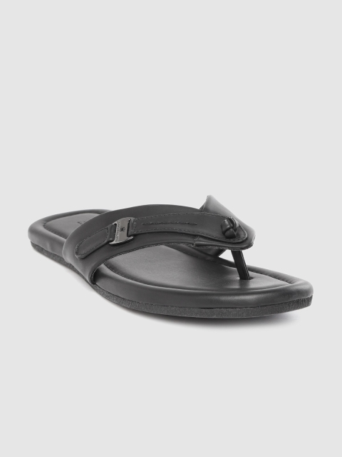 

Louis Philippe Men Black Solid Comfort Sandals