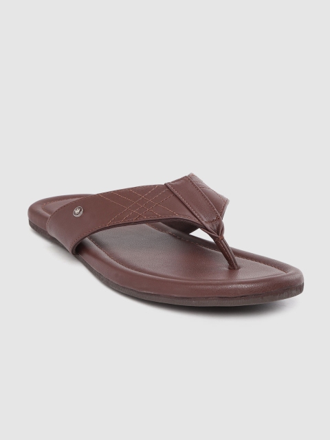 

Louis Philippe Men Brown Solid Comfort Sandals