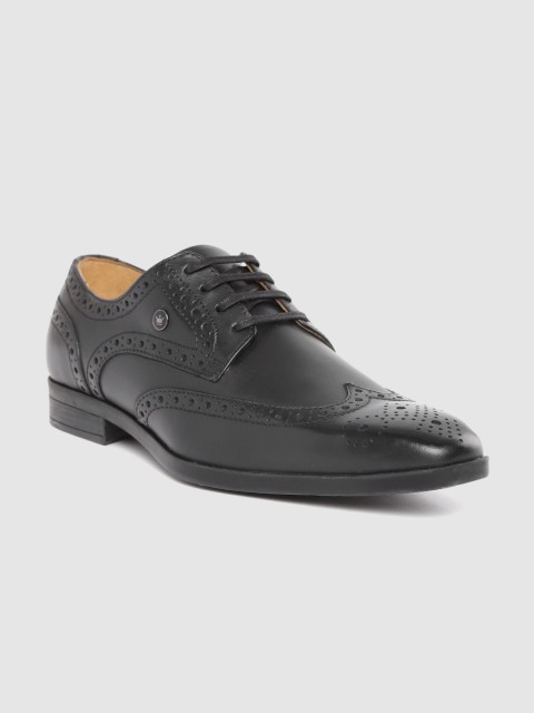 

Louis Philippe Men Black Leather Formal Brogues