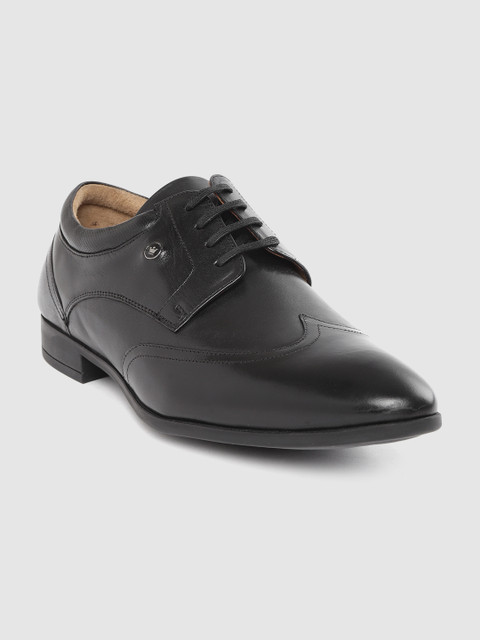 

Louis Philippe Men Black Solid Leather Formal Derbys