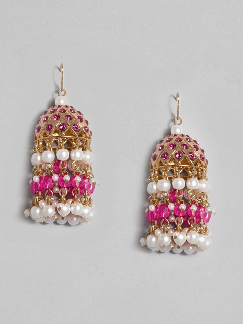 

Accessorize Pink Dome Shaped Jhumkas