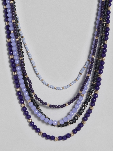 

Accessorize Blue Beaded Layered Necklace