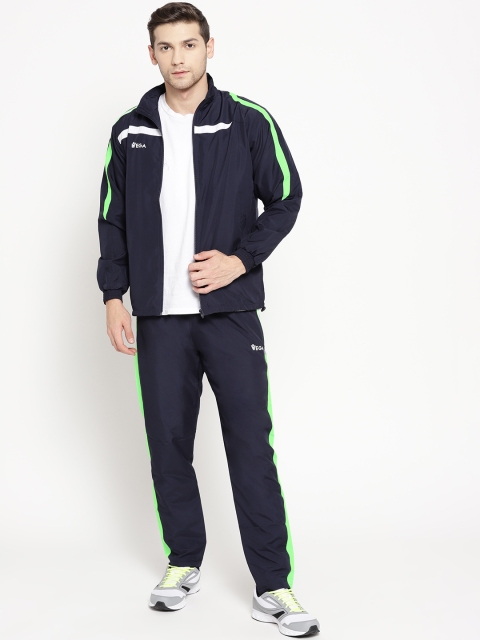 

VEGA Men Navy Blue Solid Training Tracksuit