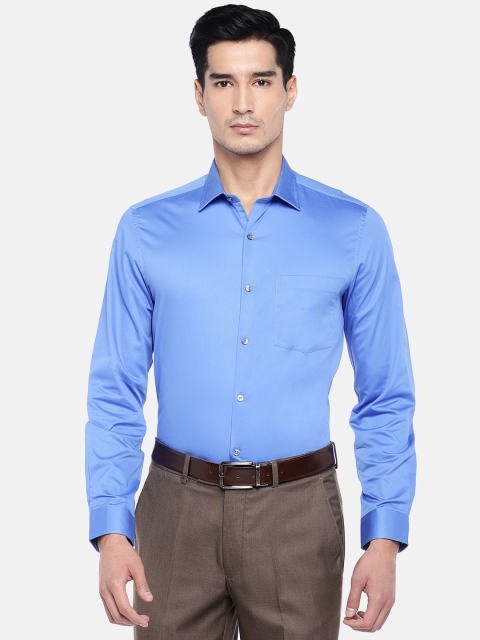 

Turtle Men Blue Relaxed Slim Fit Solid Formal Shirt