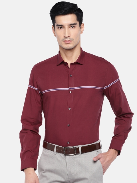 

Turtle Men Maroon Relaxed Slim Fit Solid Formal Shirt