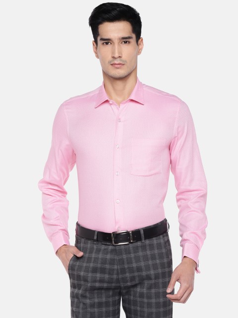 

Turtle Men Pink Relaxed Slim Fit Solid Formal Shirt