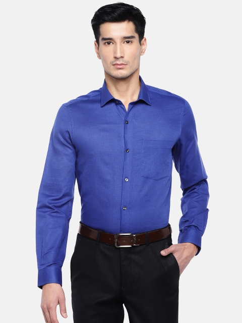 

Turtle Men Blue Relaxed Slim Fit Solid Formal Shirt