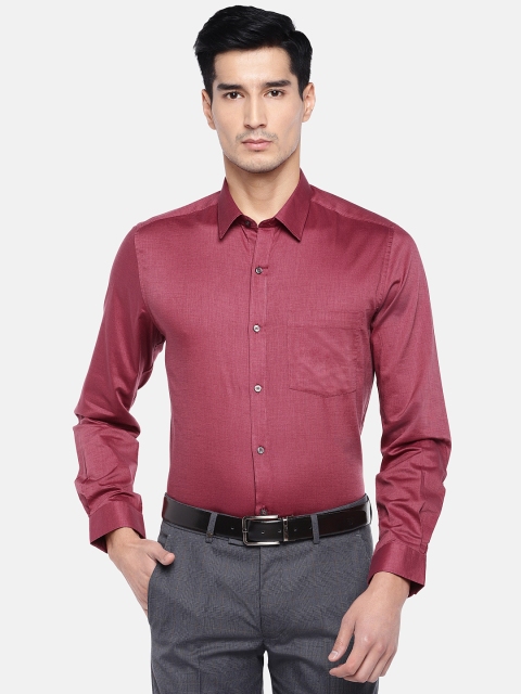 

Turtle Men Pink Relaxed Slim Fit Solid Giza Cotton Formal Shirt