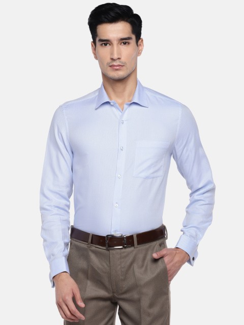 

Turtle Men Blue Relaxed Slim Fit Solid Formal Shirt