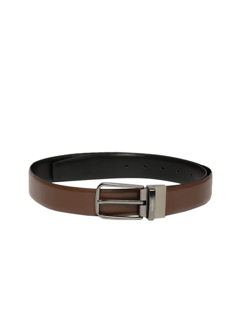 

INVICTUS Men Black Solid Reversible Leather Belt