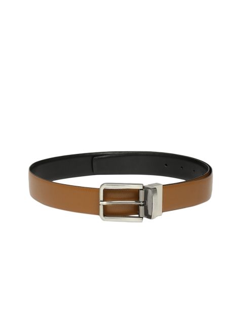 

INVICTUS Men Black Textured Reversible Leather Belt