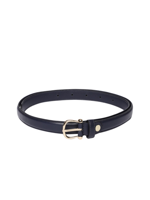 

Mast & Harbour Women Navy Blue Solid Leather Belt
