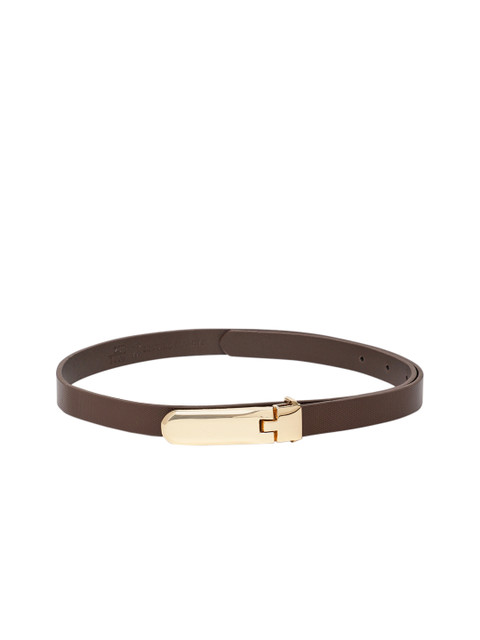 

Mast & Harbour Women Brown Textured Leather Belt