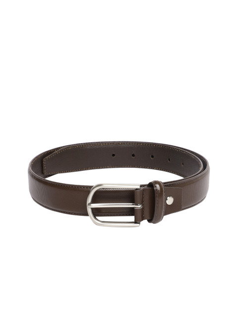 

Mast & Harbour Men Brown Textured Leather Belt