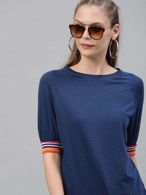 

Roadster Women Blue Solid Top