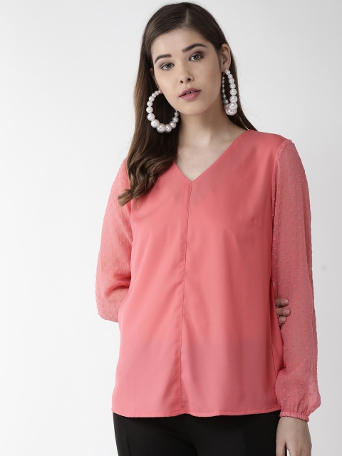 

plusS Women Pink Solid Top