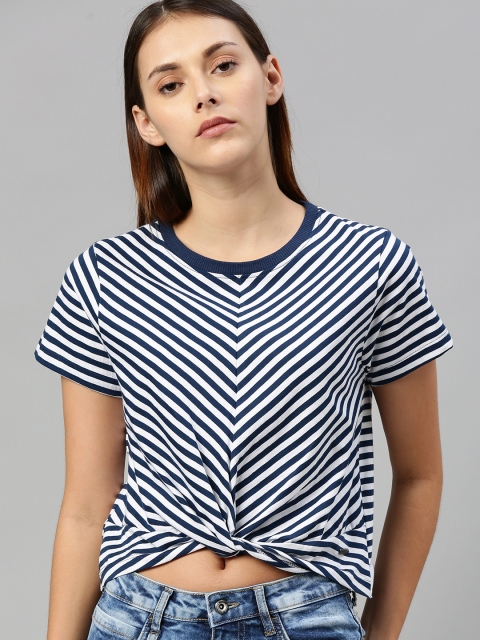 

Roadster Breathe Fashion Basics In Twisted T-shirt, White