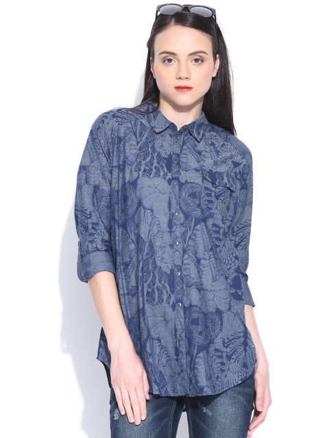 

Vero Moda Blue Printed Shirt