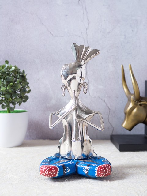 

Golden Peacock Silver-Toned & Blue Iron Handcrafted Musicians Showpieces