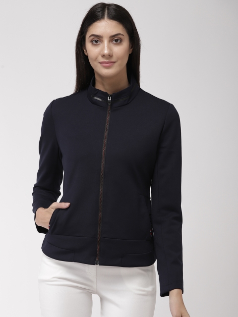 

Fort Collins Women Navy Solid Tailored Jacket, Navy blue