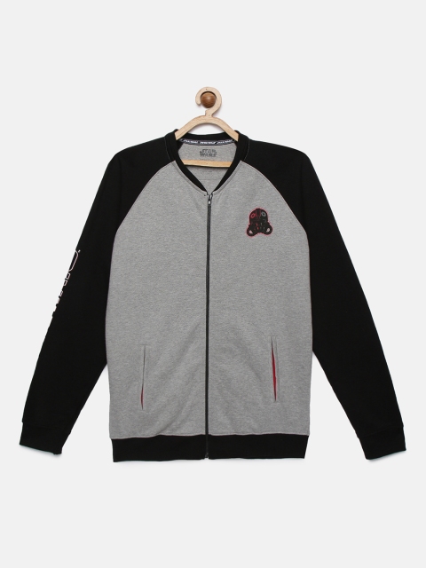 

Indian Terrain Boys Grey & Black Printed Sweatshirt