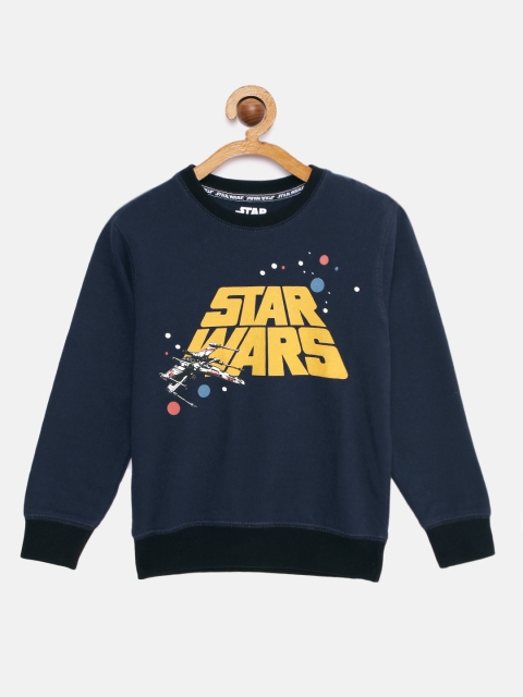 

Indian Terrain Boys Navy Blue Printed Sweatshirt
