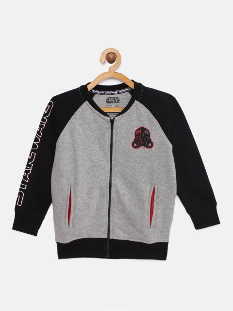 

Indian Terrain Boys Grey & Black Printed Sweatshirt