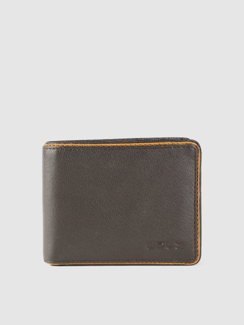 

Woodland Men Coffee Brown Leather Two Fold Wallet