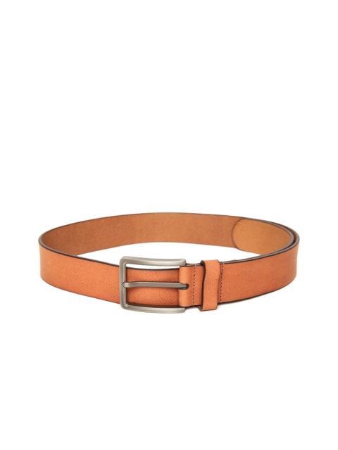 

Woodland Men Tan Brown Solid Leather Belt
