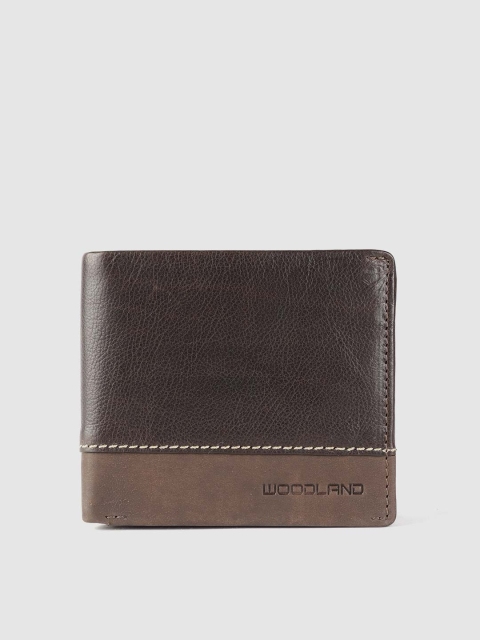 

Woodland Men Brown Solid Two Fold Wallet