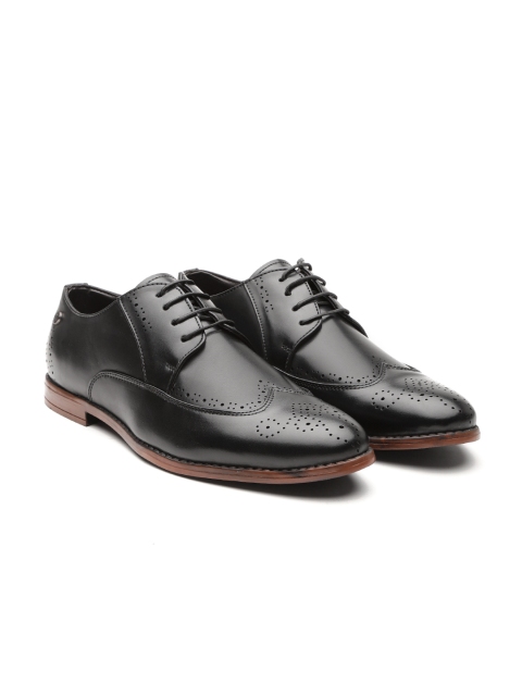 

Carlton London Men Black Formal Brogues