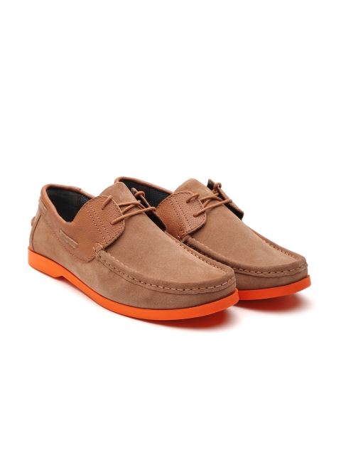 

Carlton London Men Brown Boat Shoes