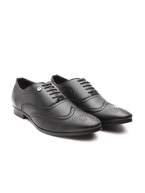 

Carlton London Men Black Formal Brogues