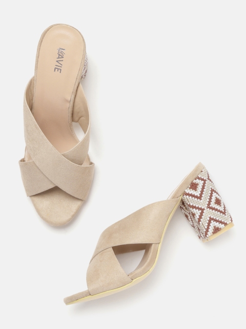 

Lavie Women Beige Solid Heels