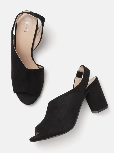 

Lavie Women Black Perforated Heels