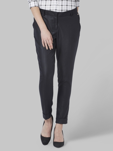 

Park Avenue Women Blue Slim Fit Solid Formal Trousers