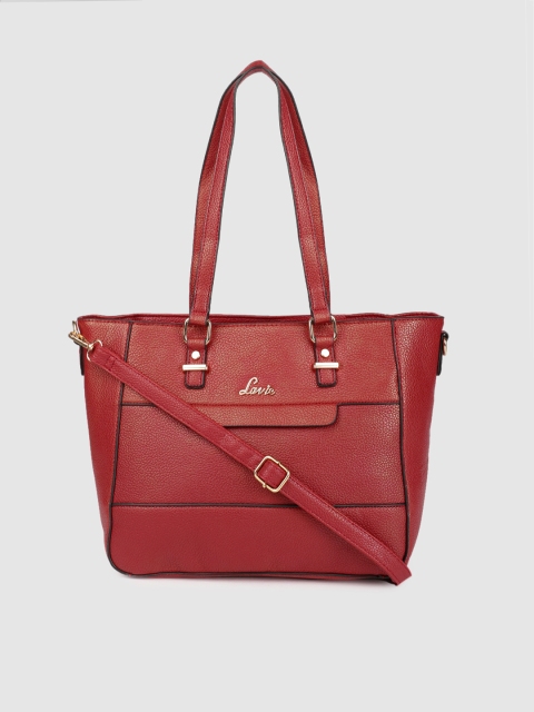 

Lavie Red Textured Shoulder Bag