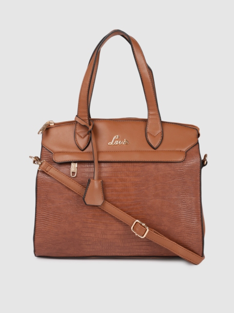 

Lavie Brown Textured Handheld Bag