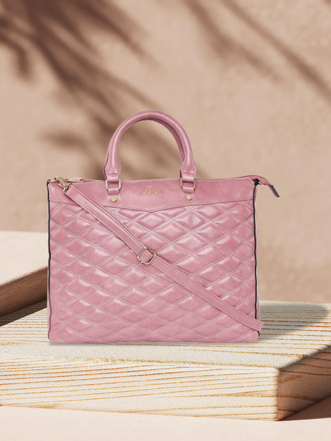 

Lavie Women Pink Quilted Handheld Bag