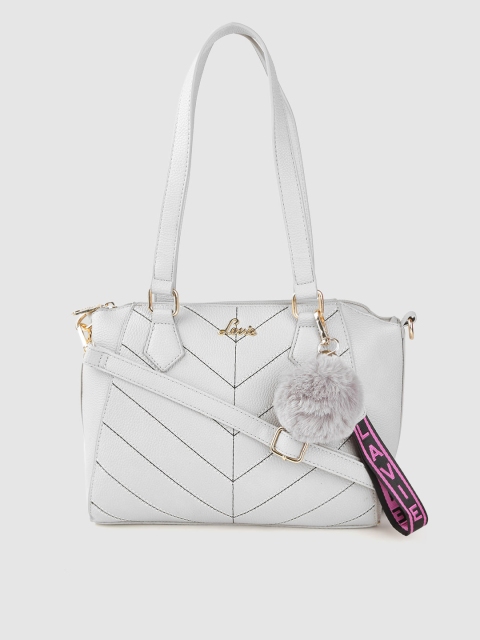 

Lavie Grey Striped Shoulder Bag
