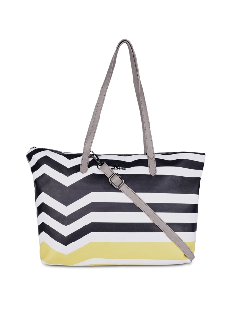 

Lavie Black & White Striped Shoulder Bag