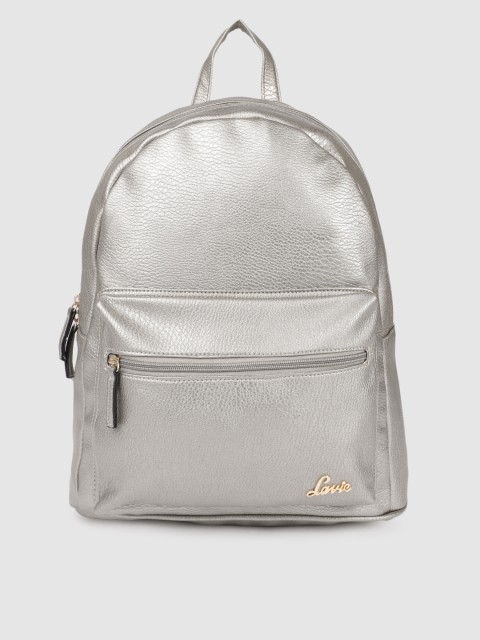 

Lavie Women Silver-Toned Solid Backpack