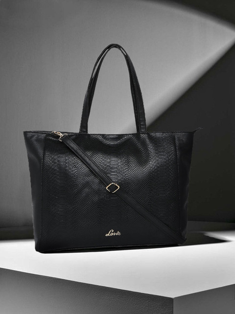 

Lavie Black Textured Shoulder Bag