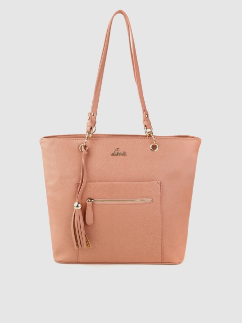 

Lavie Peach-Coloured Solid Shoulder Bag
